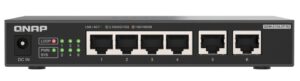 QNAP 6-Port Multi-Gig Unmanaged Switch with 4x 2.5GbE & 2x 10GbE RJ45 Ports QSW-2104-2T-R2