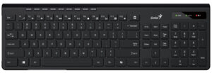 Genius Keyboard Wireless AI Chocolate Keys + 8 Hot Keys SlimStar 7230 English