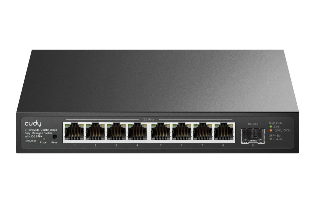 Cudy Switch Multi-Gigabit Ethernet 8-Ports 2.5GbE + 10G SFP HS108ES1