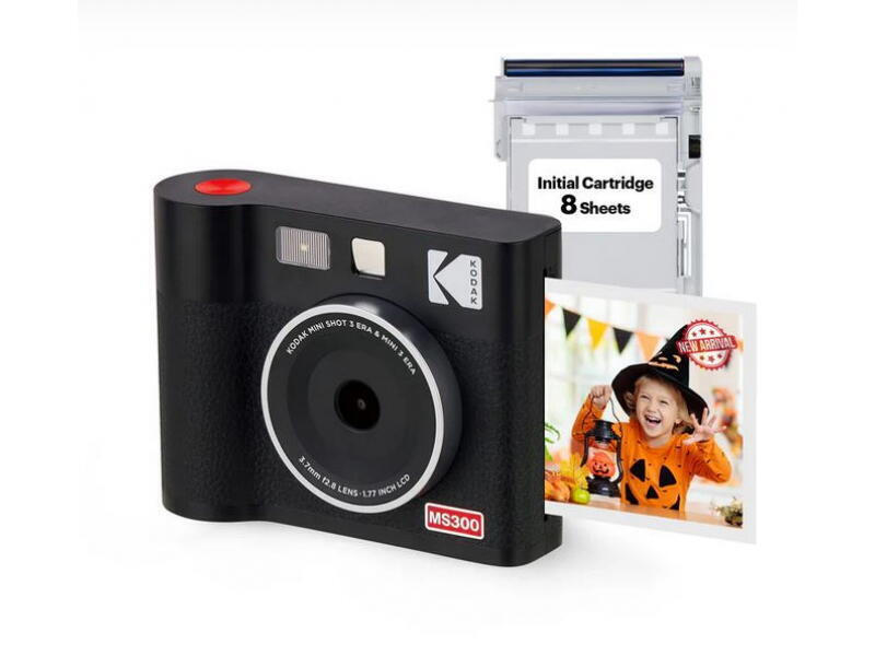 Kodak Instant Camera & Printer ERA Mini Shot 3 MS300B Black (3×3)
