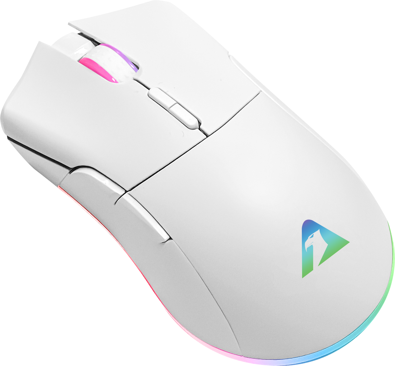 Armaggeddon Gaming Mouse Wired 12000CPI Silent , HUANO Switches FALCON V STEALTH White