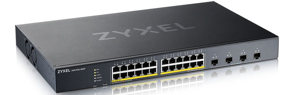 Zyxel Switch PoE Gigabit Managed Cloud L3 Lite 24PoE + 4SFP+ 375W XGS1935-28HP