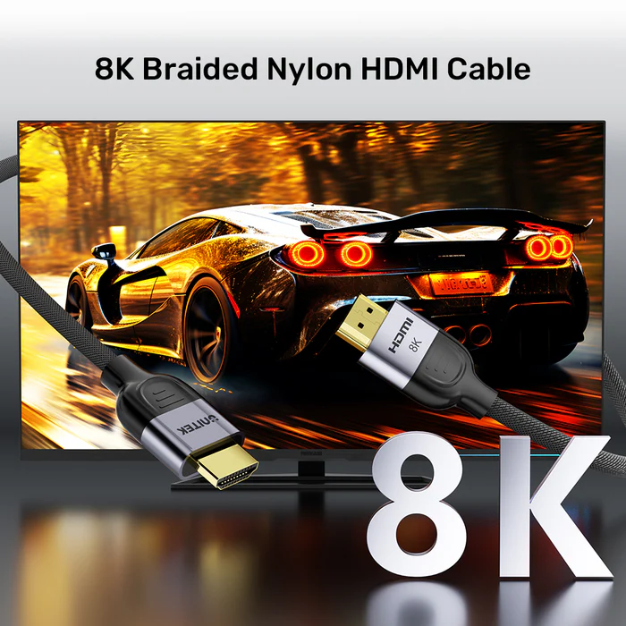 Unitek HDMI 2.1 Cable 8K60Hz Braided 2.0m C11093RGY-2M