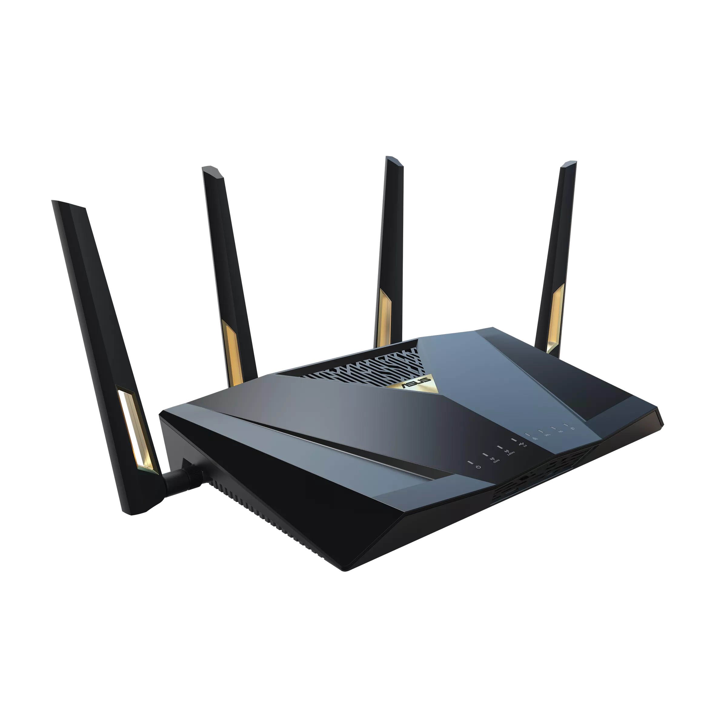 ASUS Router Wi-Fi 7 BE7200 Dual Band Quad 2.5GbE Dual 10G Ports SFP+ MLO VPN AiProtection Pro Guest-Network Pro RT-BE88U