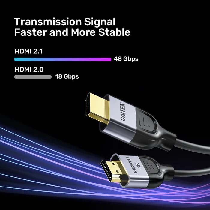 Unitek HDMI 2.1 Cable 8K60Hz CCS Economy 2.0m C11086GY-2M