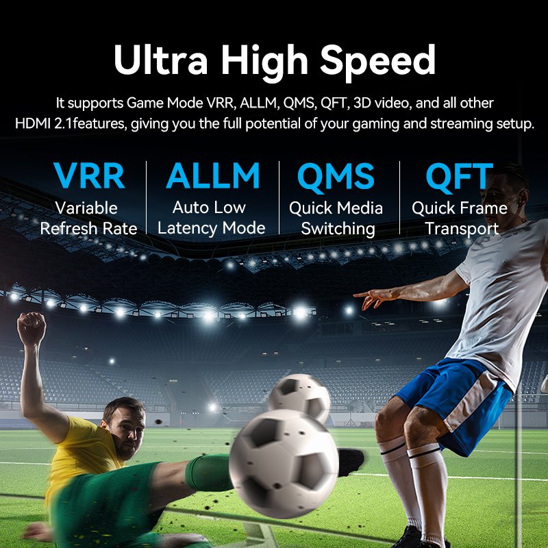 Vention HDMI Cable 2.1 8K60Hz Braided Ultra Thin 3.0m ALOGI