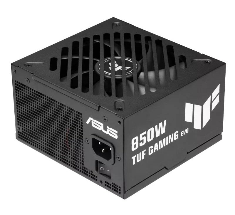 ASUS Power Supply TUF Gaming 80 PLUS Gold Fully Modular ATX 3.1 PCIe 5.1 Military Grade 850W Gold EVO Black