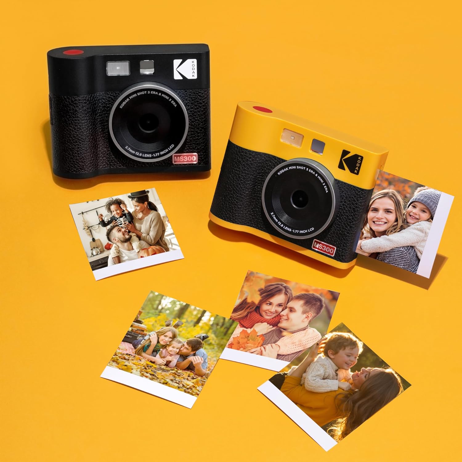 Kodak Instant Camera & Printer ERA Mini Shot 3 MS300B Black (3×3)