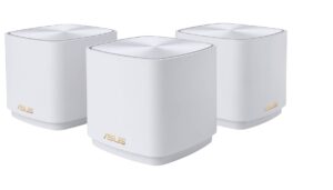 ASUS MESH ZenWiFi AX1800 Wi-Fi 6 Dual Band Gigabit XD4 Plus 3 Pack White