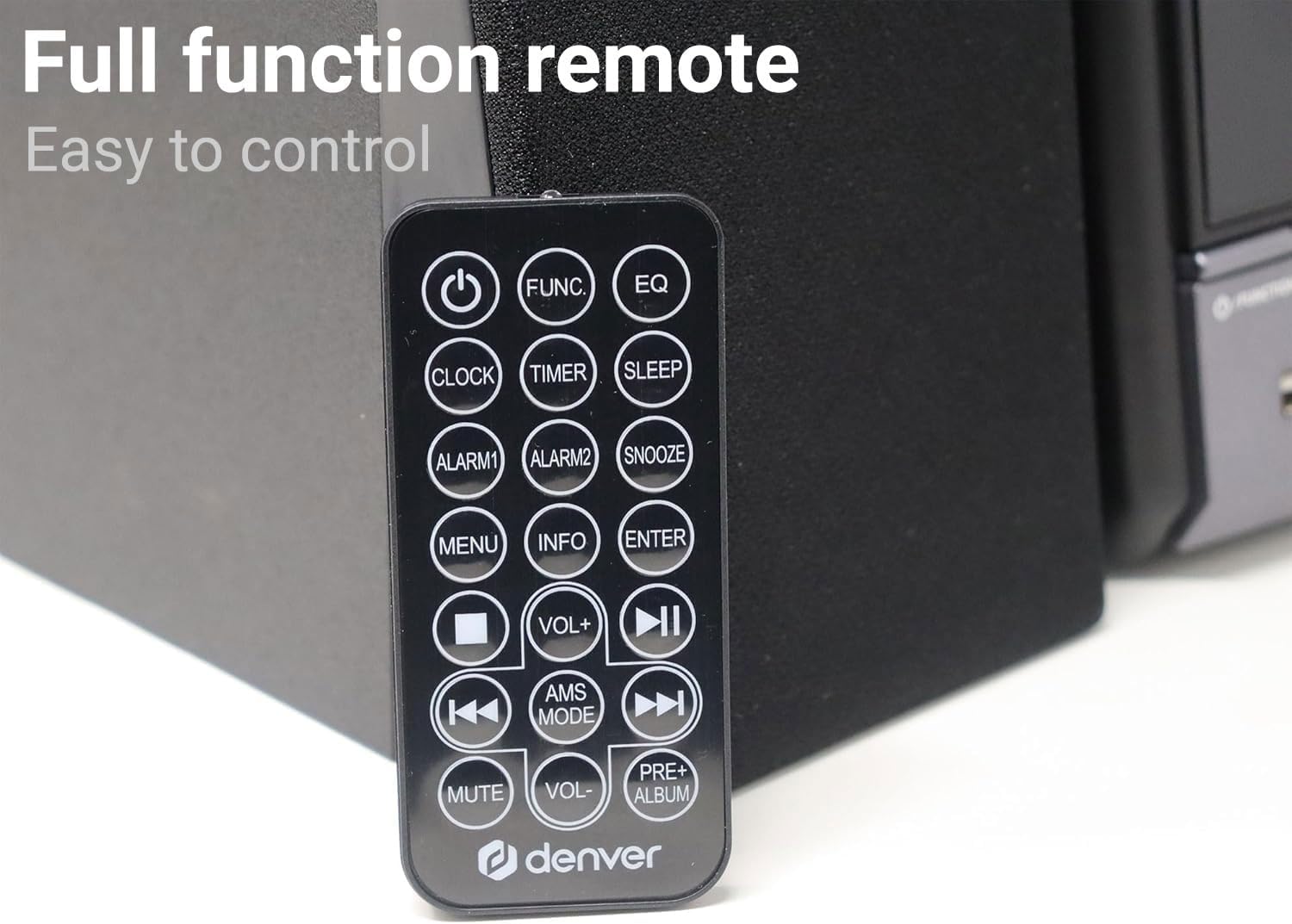 Denver MDA-285 Mini HiFi Music System with CD, Bluetooth, USB & FM Radio