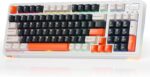 Machenike Wireless Gaming Keyboard,Type-C / 2.4 G / Bluetooth, Blue Switches, 8000 mAh battery, KG98