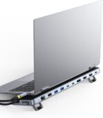 Baseus 12-in-1 Laptop Docking Station 2 x 4K HDMI & 1 x 4K DP – 2x USBC & 3x USB-A – SD Gb Lan PD100W