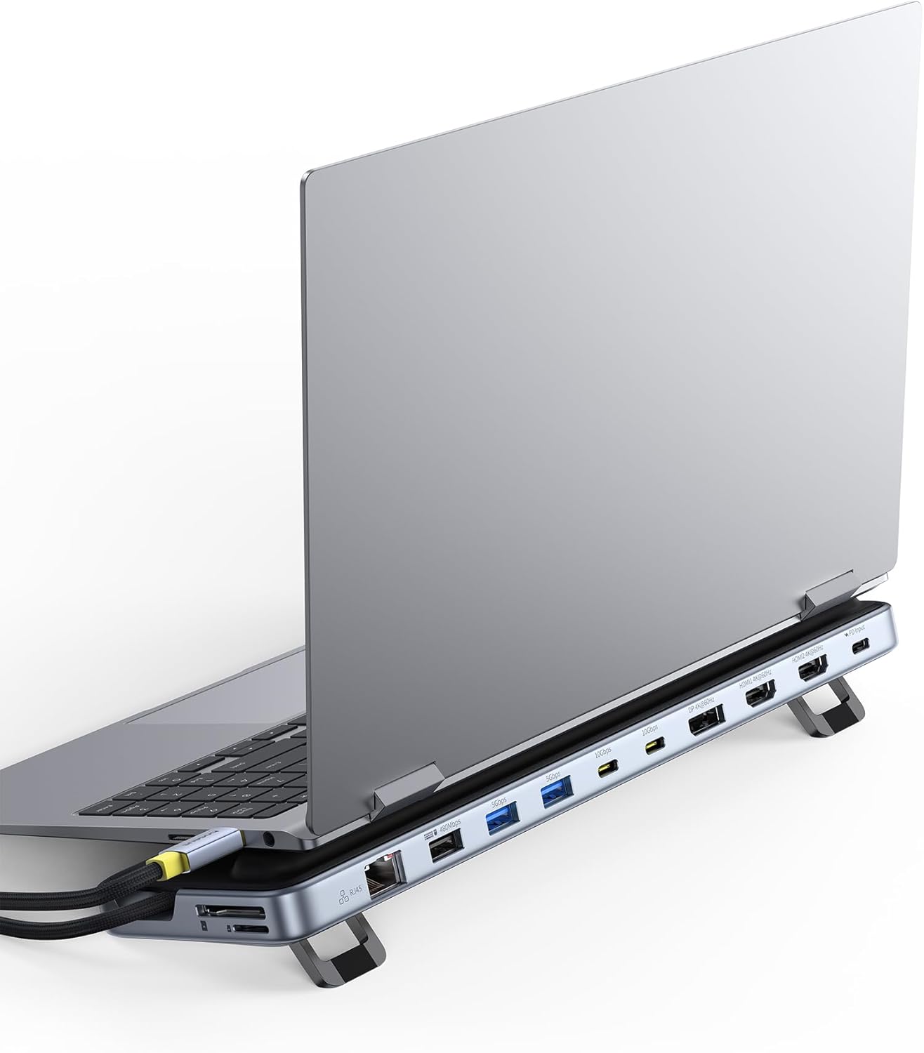 Baseus 12-in-1 Laptop Docking Station 2 x 4K HDMI & 1 x 4K DP – 2x USBC & 3x USB-A – SD Gb Lan PD100W