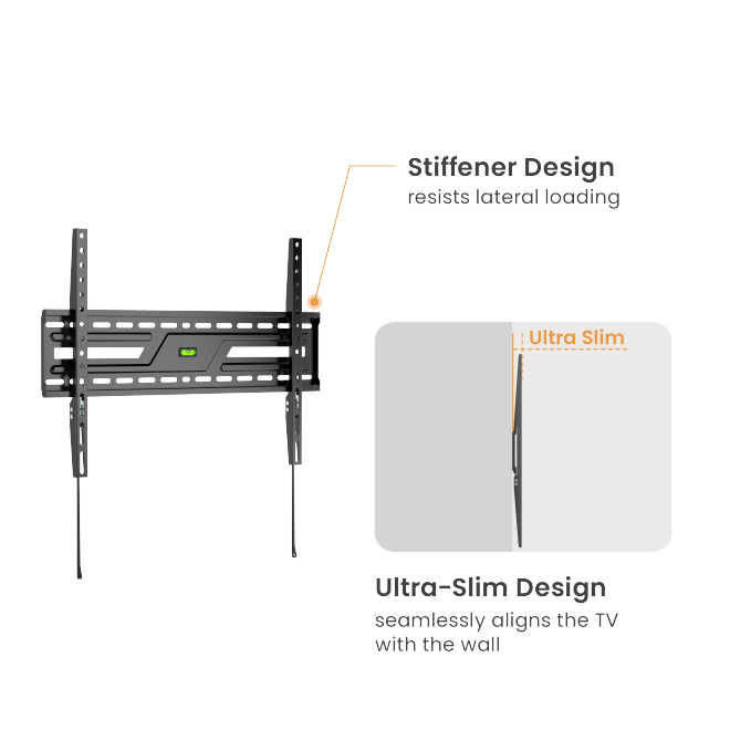 Brateck TV Mount 60×40 Fixed 75kg KL38-46F