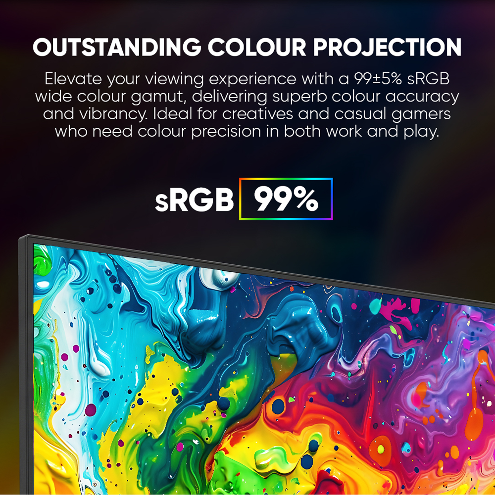 Armaggeddon Gaming Monitor 27” Slim Frame FHD IPS 165Hz 1ms PXP27G Black
