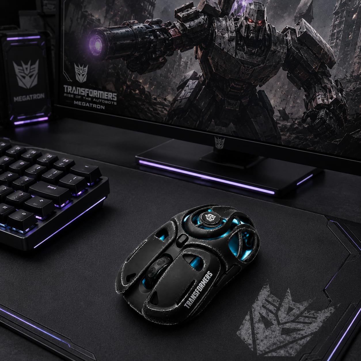 Transformers Gaming Mouse Wireless ,Tri-Mode Bluetooth/2.4G/Wired, Huano Switches,USB-C Rechargeable, TF-G05 Black
