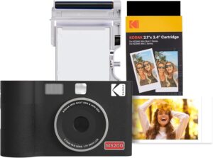 Kodak Instant Camera & Printer ERA Mini Shot 2 MS200B Black (2.1×3.4)