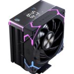 Einarex Gaming Cooling CPU, 4 Copper Heat Pipes, Integrated Display GLIDE G100 Black