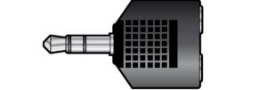 qtx 3.5mm Plug to 2×3.5mm Sockets 759.307UK