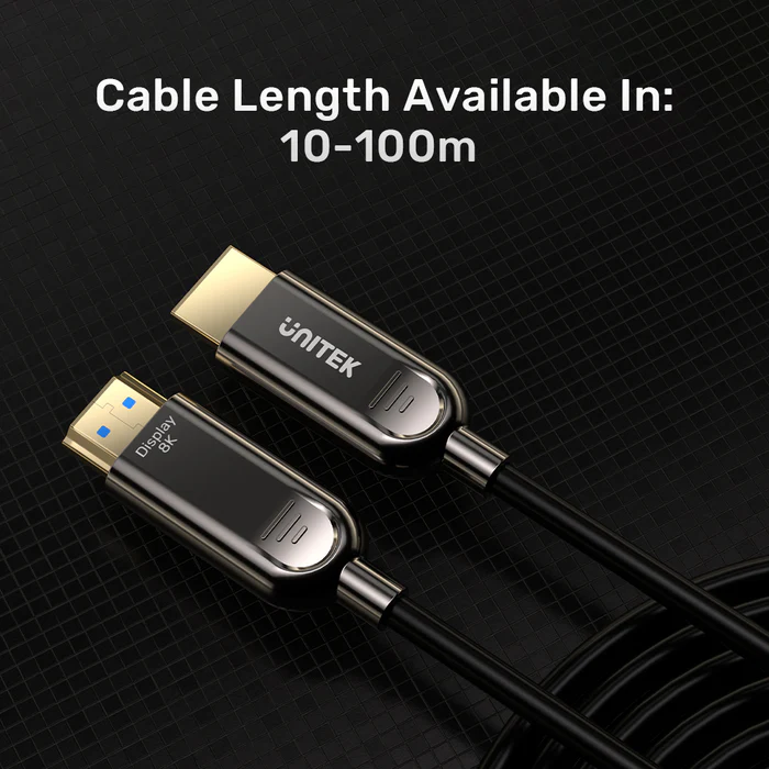Unitek Fiber Optic HDMI 2.1 Cable 8K60Hz 20.0m C11085GY-20M