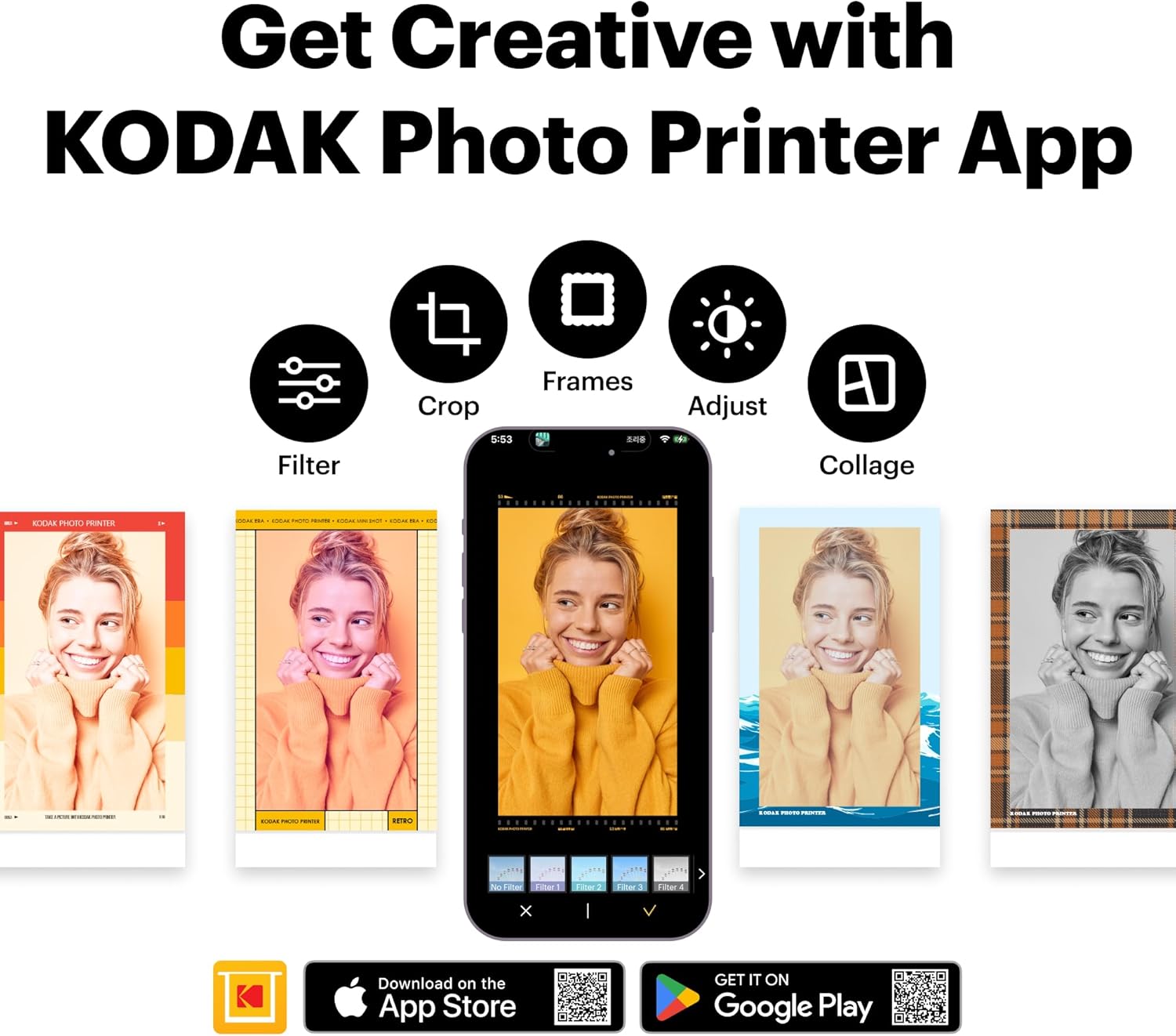 Kodak Instant Camera & Printer RETRO Mini Shot 2 Yellow (2.1×3.4)