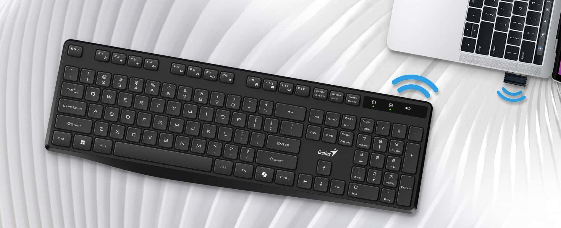 Genius Keyboard Wireless AI Silent & Low Profile KB-7200 English