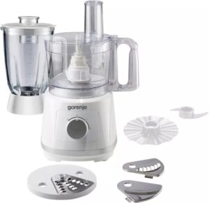 Gorenje Kitchen Blender Food Processor 800W with 5 attachments SB801W White/Inox