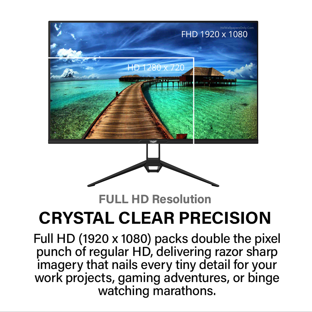 Armaggeddon Gaming Monitor 22” FHD 120Hz 1ms PXP22G Black
