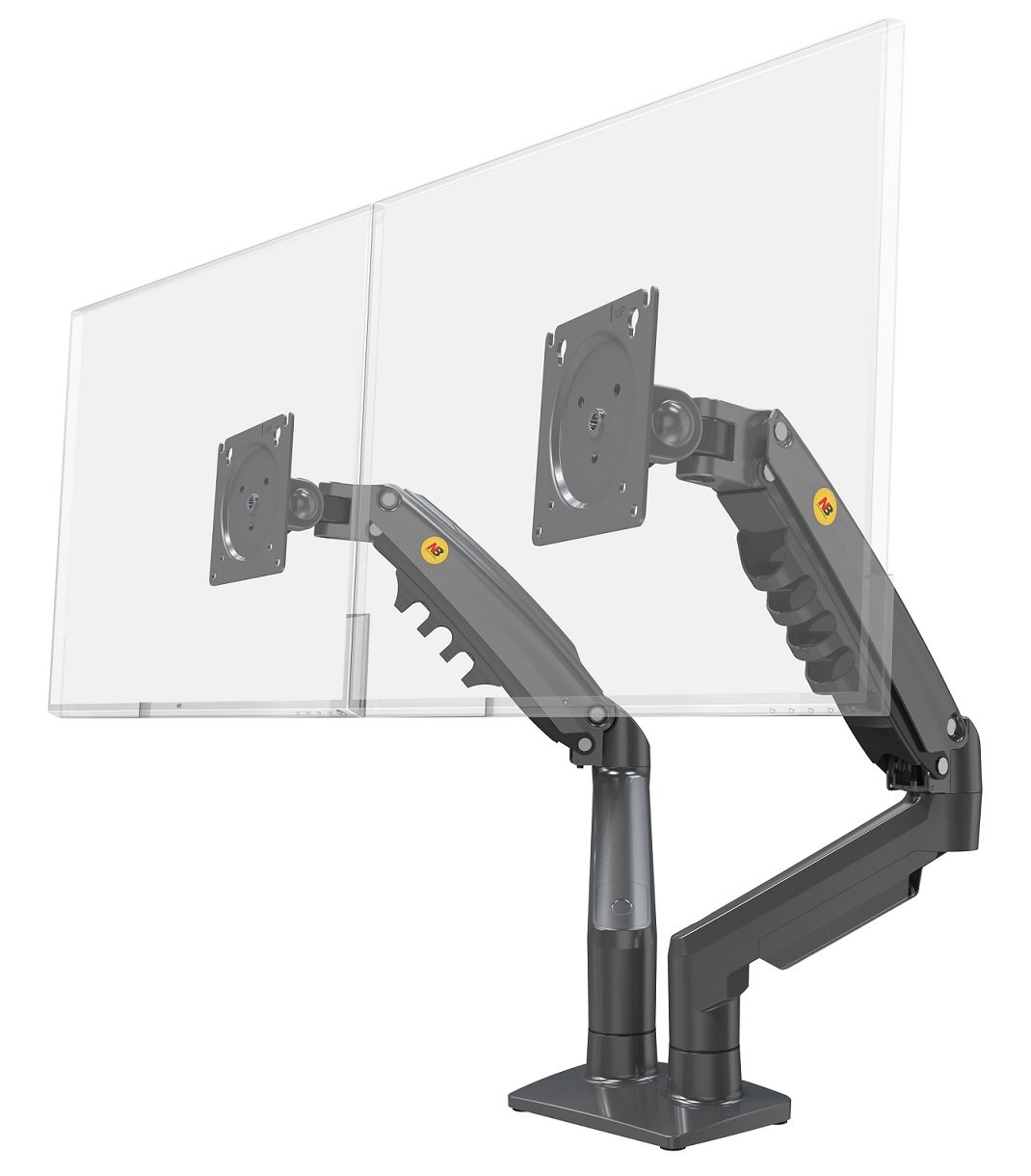 NBMounts F160 Dual Arm Gas Desk Monitor Mount (updated version)