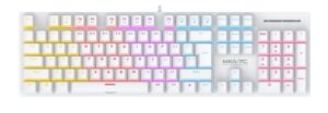 Armaggeddon MKA-7C White Mechanical Gaming Keyboard 104 Keys Clicky Blue Keys