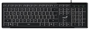 Genius SlimStar 820 Wired Illuminated AI Keyboard English