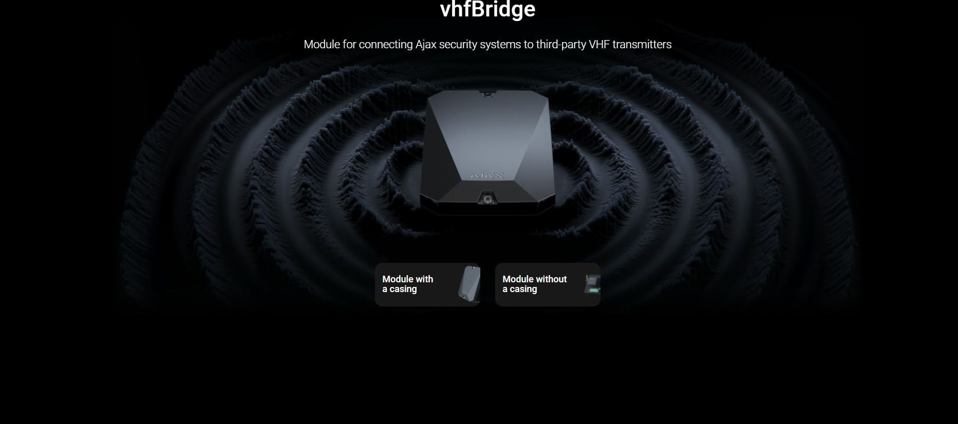 AJAX VHF MultiTransmitter Wireless Integration