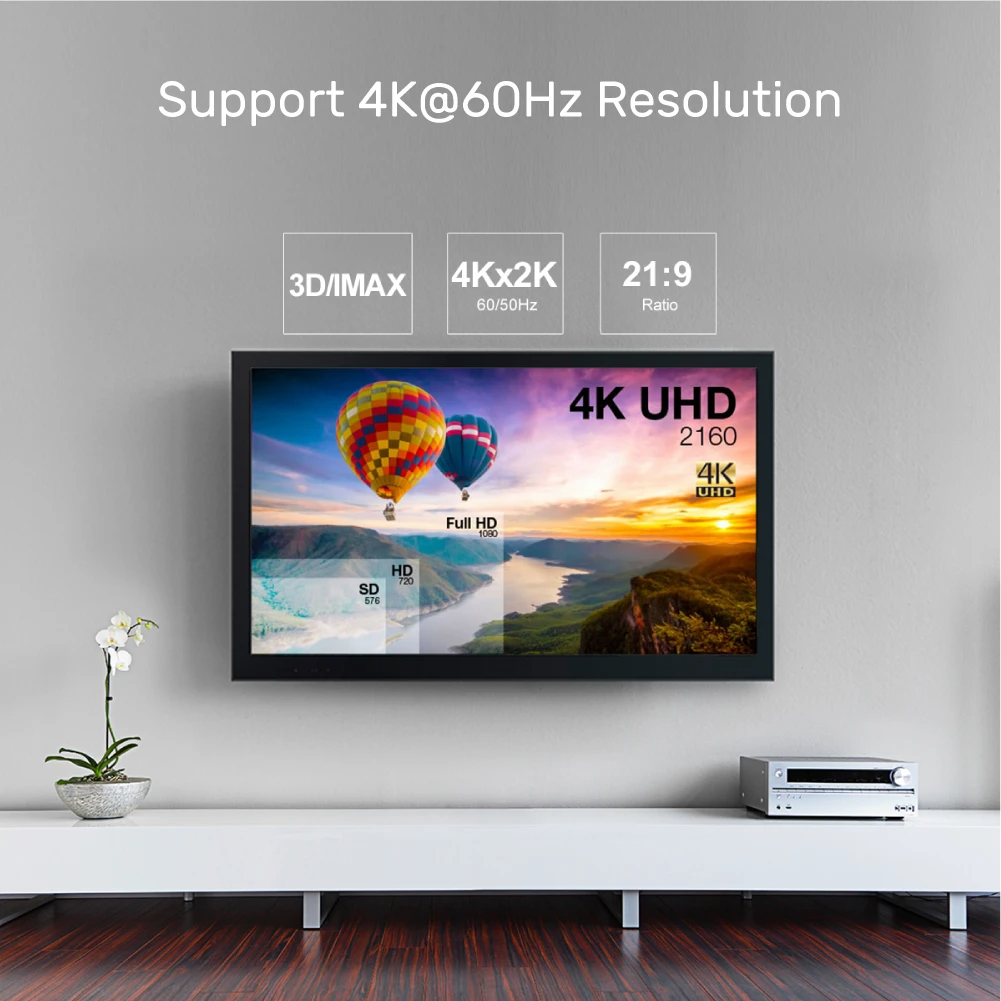 Unitek Y-C1033BK UltraPro HDMI V2.0 Active Optical Cable 50m