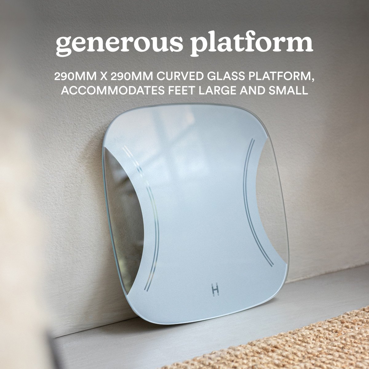 HoMedics SCL-B125 Grey Essential Bathroom Body Scale