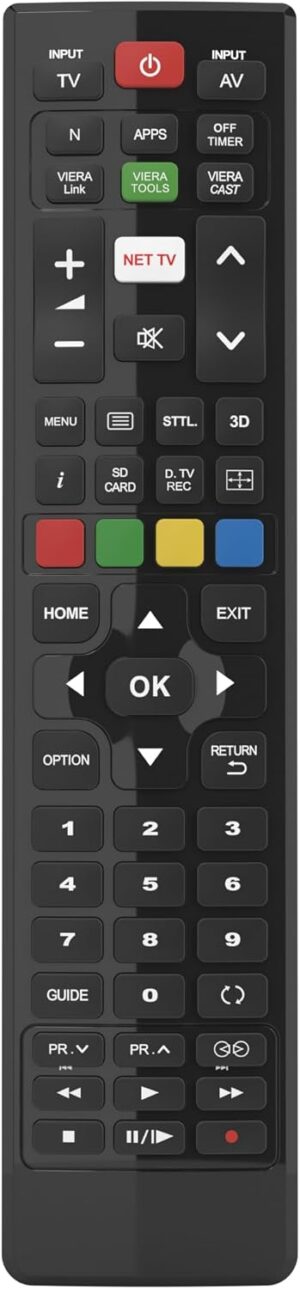 Superior TV Replacement Remote Control for Panasonic Smart